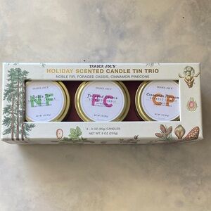 Trader Joe's Holiday Scented Candle Tin Trio